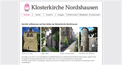 Desktop Screenshot of klosterkirche-nordshausen.de