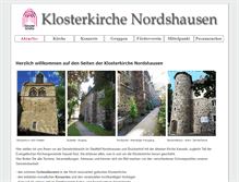 Tablet Screenshot of klosterkirche-nordshausen.de